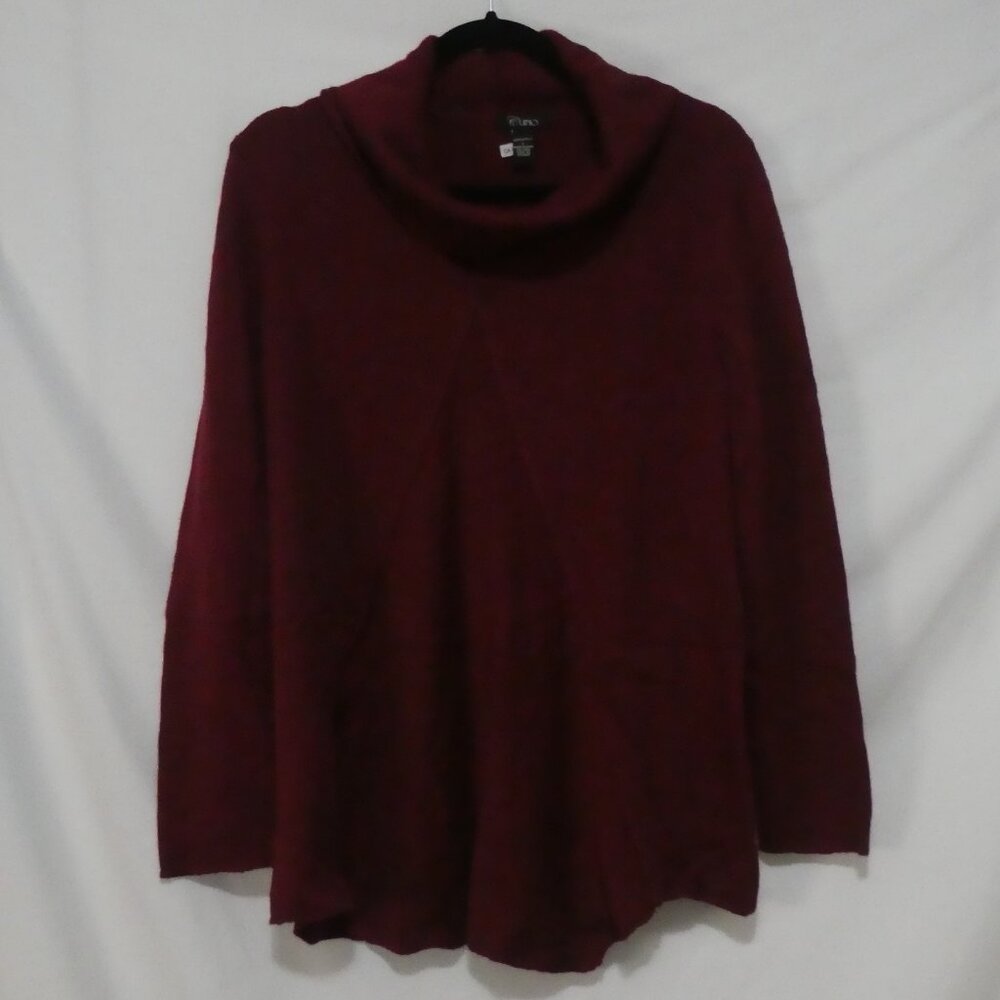 CUPIO | large | Burgundy Acrylic Cowl Neck Sweater